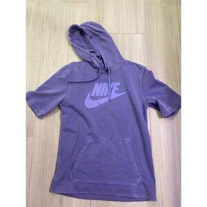 Nike Short Sleeve Hoodie purple